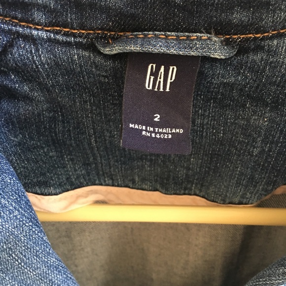 VINTAGE GAP DENIM JACKET BLAZER - Picture 2 of 3